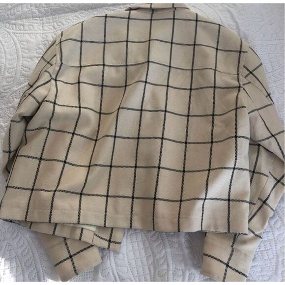 Rag & Bone Jessie windowpane checkered shirt jacket size medium new without tags - Picture 4 of 7